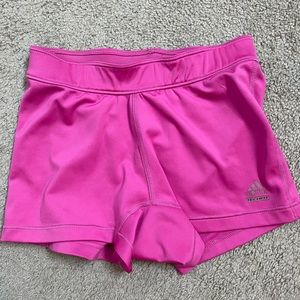 adidas tech fit pink short shorts
